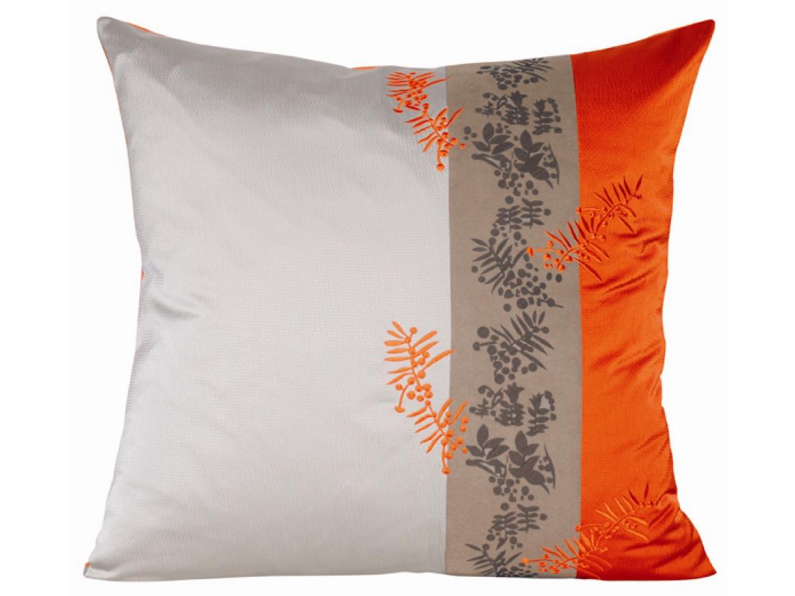 coussin shen mandarine